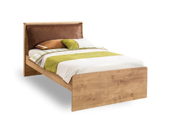 Möbel-Zeit Einzelbett MOCHA 100x200 – Optional mit Ausziehbett (90x190) & Federkernmatratze