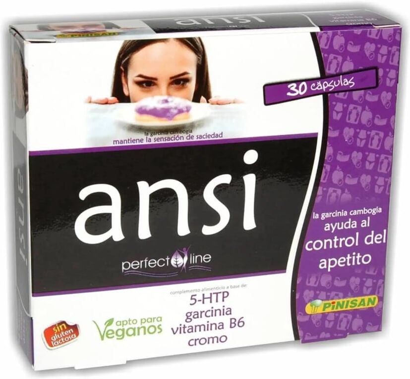 Pinisan Ansi Plus Perfect Line Sin Gluten Vegan 30 Caps