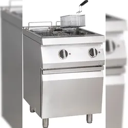 KBS Gastrotechnik Elektro-Fritteuse 2 Becken je 10 Liter Standgerät 18kW
