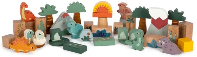 Small foot Wooden Building Blocks Dino activity toy wooden 12 m+ 34 pc