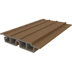 NewTechWood Fassadenverkleidung Castellation Pro 65 - Teak 18,1 x 3,3 x 390