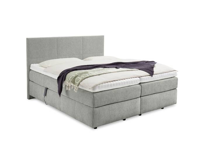 Mondo Motor-Boxspringbett Barell Grau 180 x 200 cm