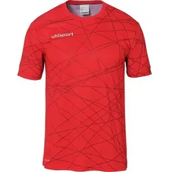 UHLSPORT Trainings-T-Shirt Prediction, Größe XL in Rot Rot