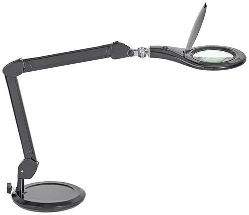 Maul 8263690 LED-Lupenleuchte MAULmakro, mit Standfuß, schwarz Vergrößerungsfaktor=1.75 x 12.7 cm 2021 Energieeffizienzklasse E (A - G)