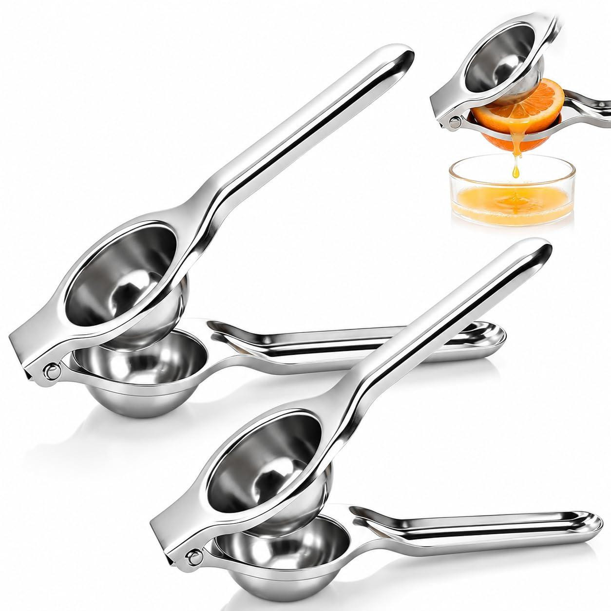 Dripio Set van 2 Handmatige Citruspers van Roestvrij Staal