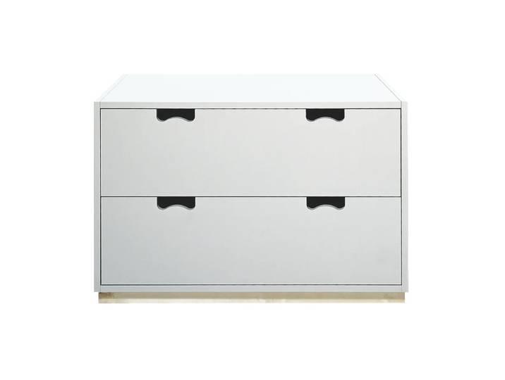 Asplund Commode Snö A2 White, support en chêne