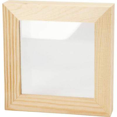Creativ Company 3D-Rahmen mit Glas, T 2,5 cm, Größe 12,3x12,3 cm, 1 Stk