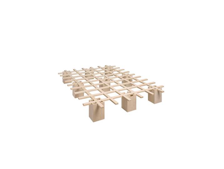 Tojo Futonbett, Buche, Holz, Buche, Schichtholz, 140x200 cm, Schlafzimmer, Betten, Futonbetten
