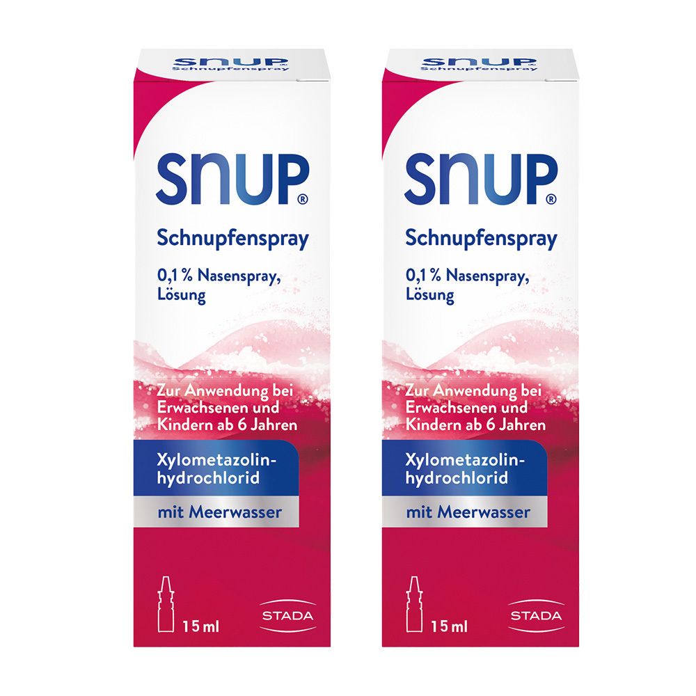2x Snup Schnupfenspray 0,1% Nasenspray 2x15 ml
