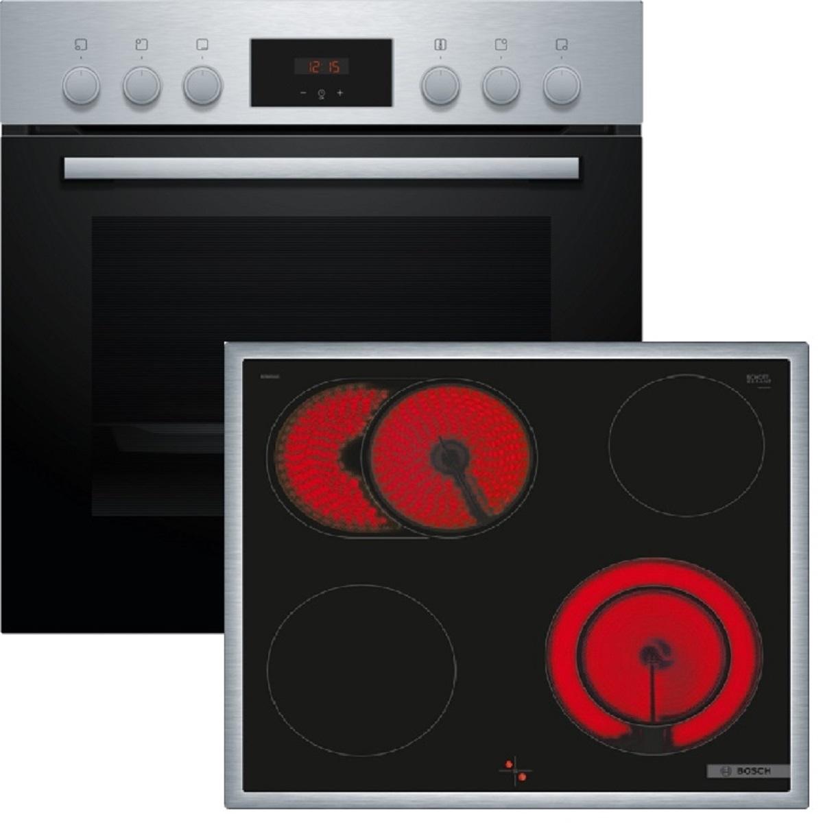 Bosch HND211RS63, Keramik, 4 Zone(n), Glaskeramik, Schwarz, Touchsteuerung, 58,3 cm