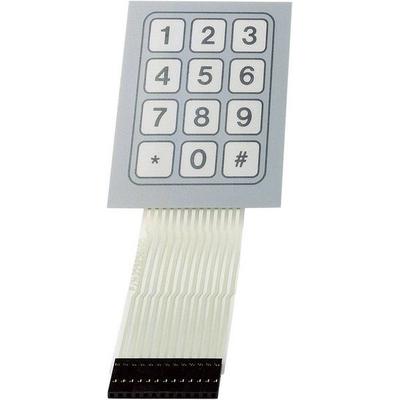 TRU COMPONENTS SU709948 Folientastatur Tastenfeld Matrix 1 x 12 1St.
