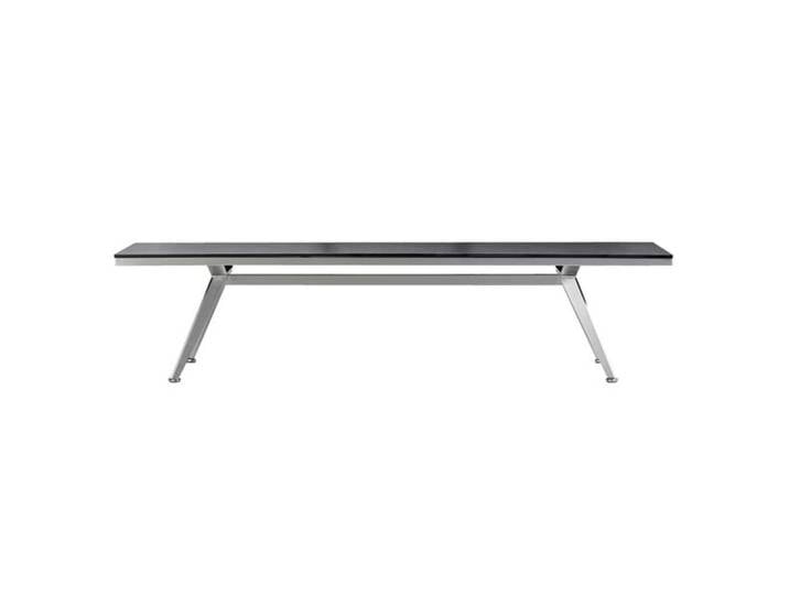 Best Beyond Purity Gartenbank 200 cm Edelstahl/HPL Dunkelgrau