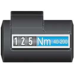 Hazet, Drehmomentschlüssel, Drehmomentschlüssel 5122-2CLT ∙ Nm min-max: 40 - 200 Nm ∙ Toleranz: 4% ∙ Vierkant 12,5 mm (1/... (1/2", 40 - 200 Nm)