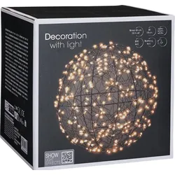 LED-Kugel Ø18cm - schwarz