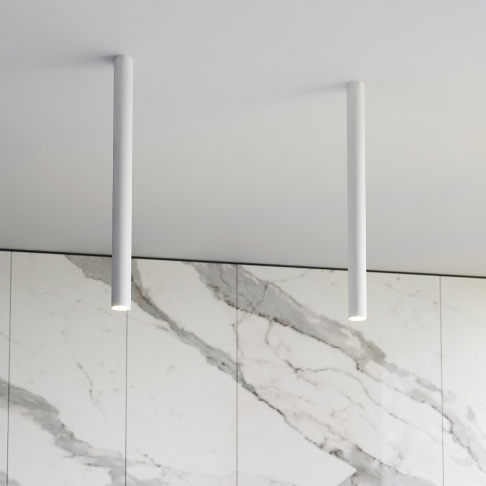 home24 Plafondlamp Tecno wit, diameter: 60 cm