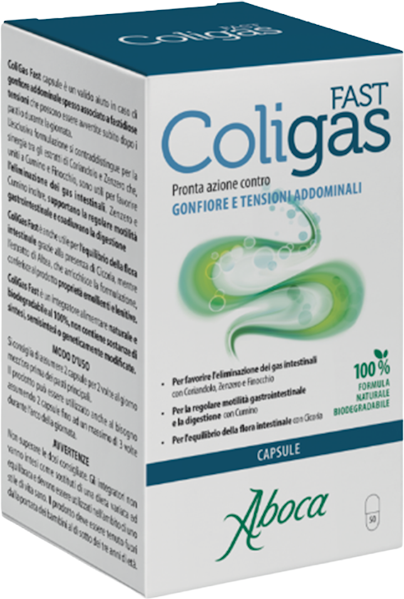 ABOCA SpA SOCIETA' AGRICOLA Aboca, ColiGas Fast, 50 capsule