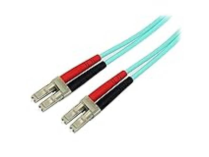 StarTech Câble Fibre OM3 10m, LC vers LC, Duplex 100G, LSZH (A50FBLCLC10)