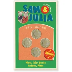 Sam & Julia Miniatur-Teller (4er) 1:12