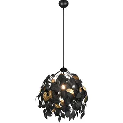 Kronleuchter LEAVY (DH 38x150 cm) - schwarz - DH 38x150 cm