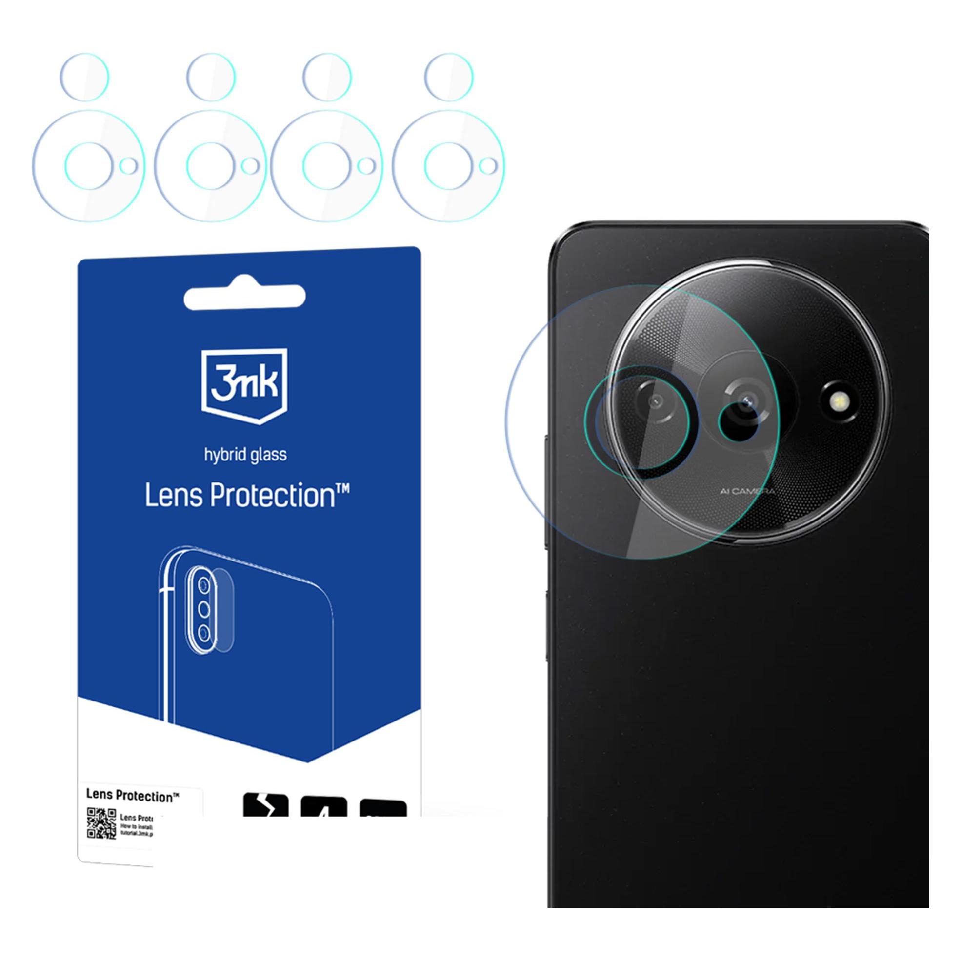 3MK Lens Protect Redmi A3 Ochrona na obiektyw aparatu 4szt (4 Stk., Xiaomi Redmi A3) (5903108562805)