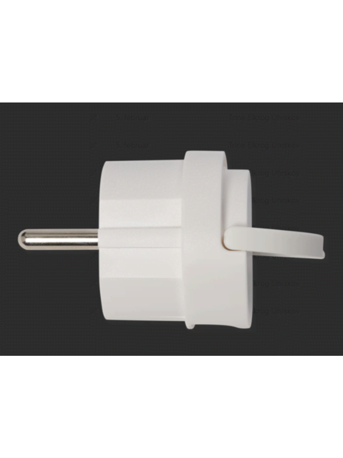 Pro Socket angle schuko mini, white
