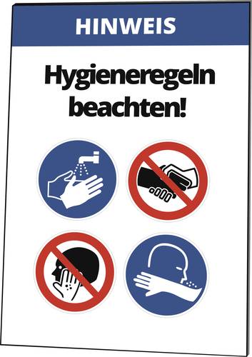 Cimco 182812 Warnaufsteller Hygieneregeln beachten! 1St.