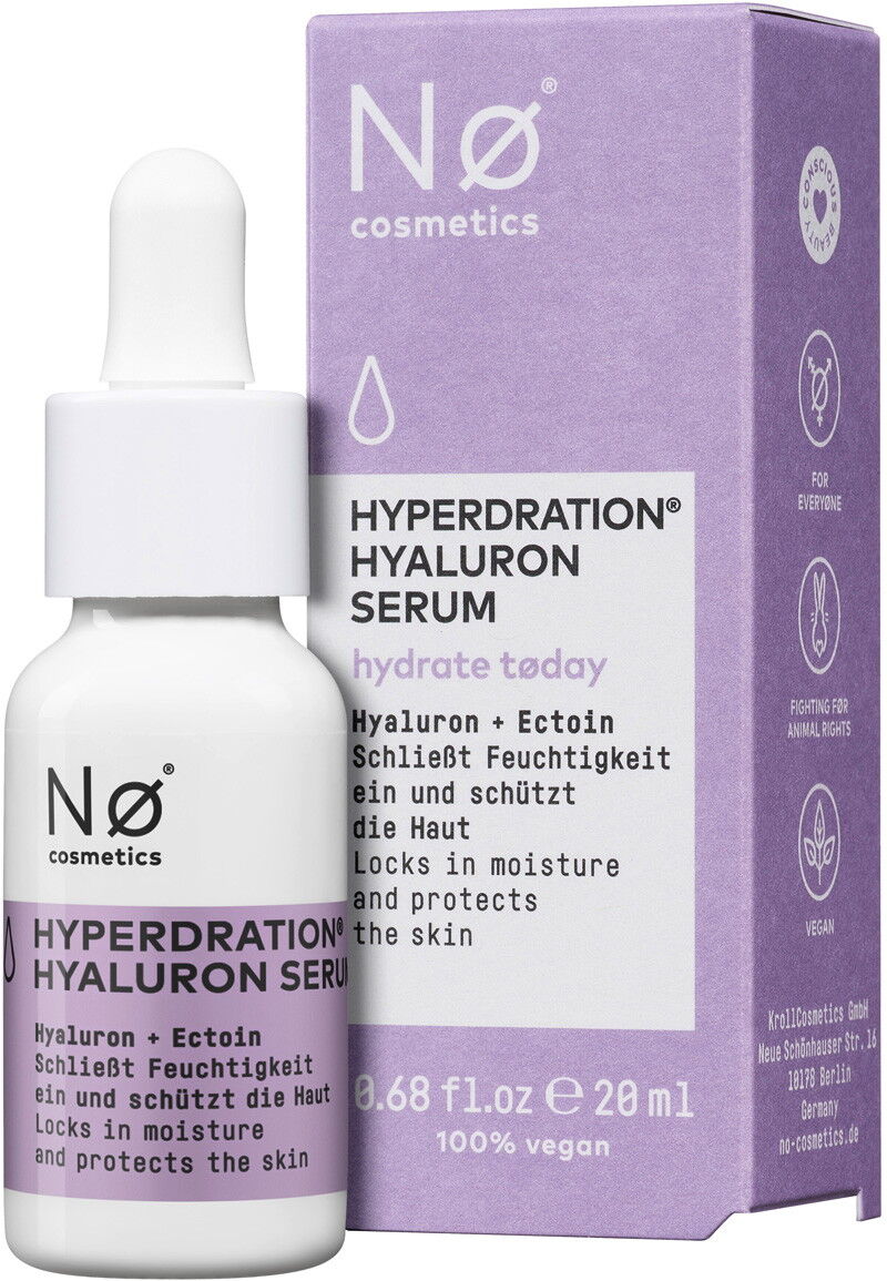 20ml Nø Cosmetics hydrate tøday Hyperdration Hyaluron Serum
