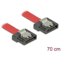 DELOCK SATA-Kabel SATA III -> SATA St/St 0.70m FLEXI rot