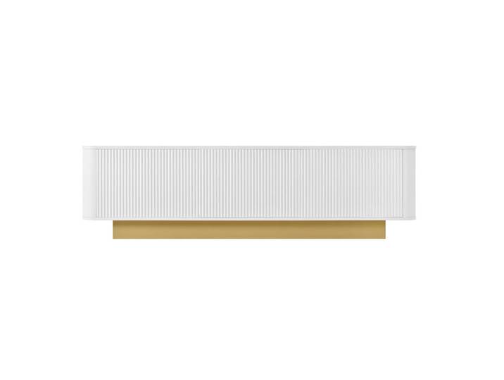 Urban Meuble TV Lowboard weiß modern 3 türen kabelmanagement, Weiß, Rechteckig, 170x47x40.5 cm, Wohnzimmer, TV Möbel, Lowboards, Lowboards stehend