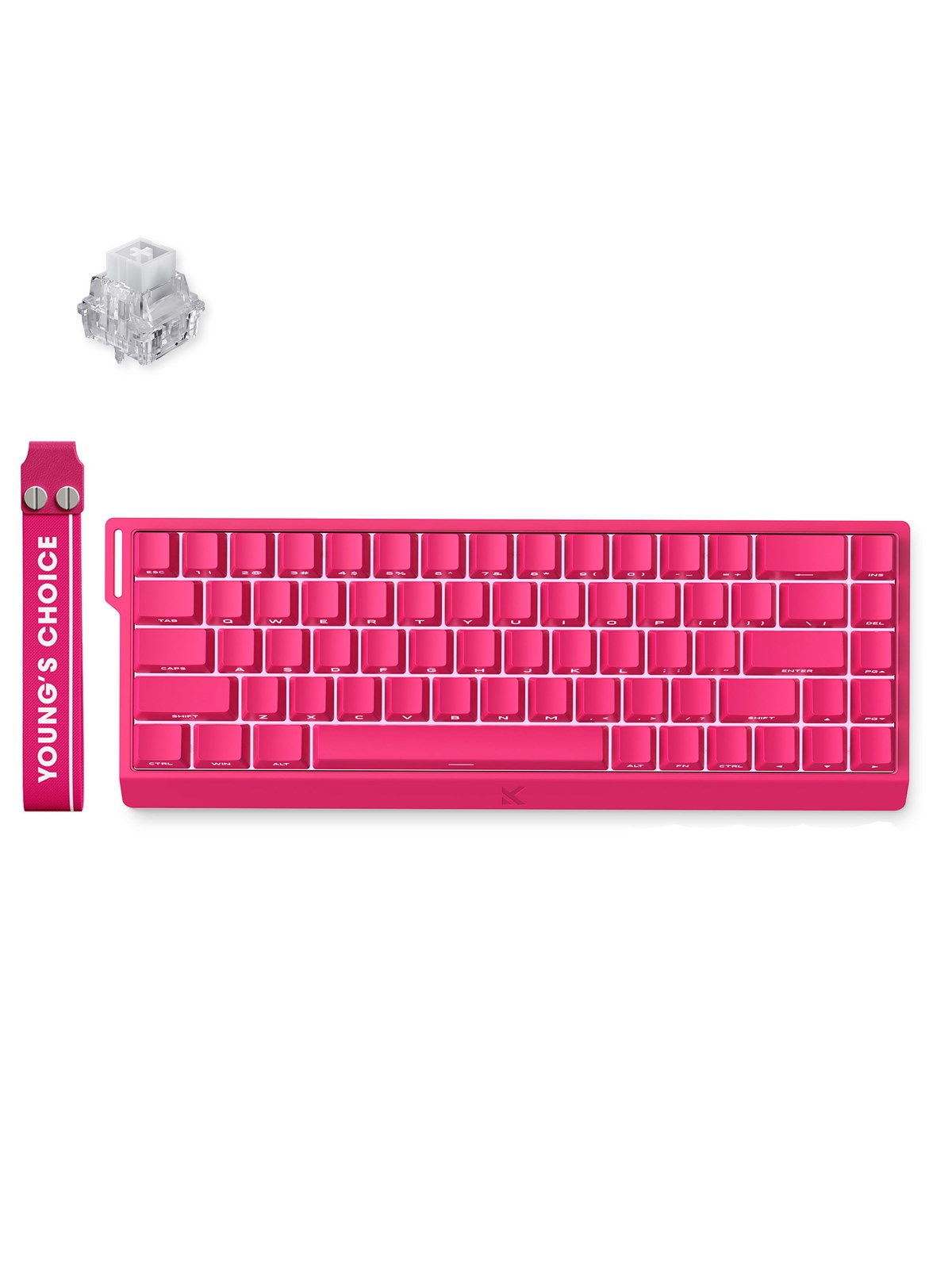 MCHOSE Ace 68 Ice Rhino Magnetic Hall Effect Magnetic - Gaming Tastatur (TKL) - 65% - Englisch (US) - Rot