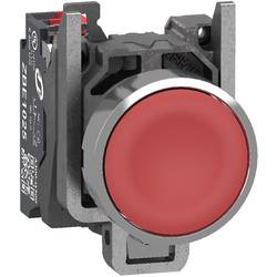 Schneider Electric XB4BA425 Drucktaster, Harmony XB4, Metall, 22mm, rot, unbeschriftet, tastend, 1Ö, Push-In Drucktaster 1 St.