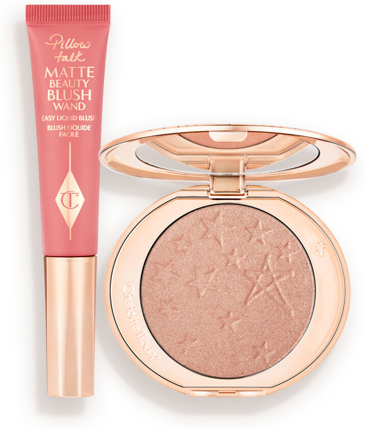 Pillow Talk Blush & Glow Glide Duo - Cheek Kit Charlotte Tilbury 1838 Pillow Talk Blush & Glow Glide Duo Size: