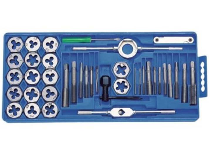 Perel HTDS40 Tap and Matrijs Set, 40 Stuks
