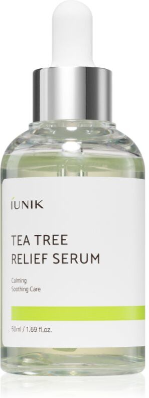 IUNIK Tea Tree Relief Serum beruhigendes Gesichtsserum für empfindliche Haut mit Neigung zu Akne 50 ml