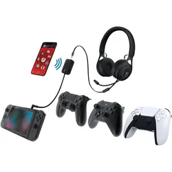 Bionik BNK-9041 Chat Mixer Bluetooth Accessory for Gaming Headsets, Black (Kabellos), Gaming Headset, Schwarz