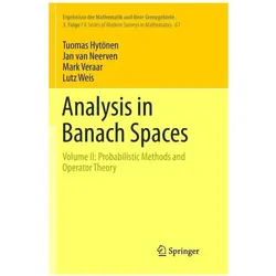 Analysis in Banach Spaces, Fachbücher von Lutz Weis, Jan van Neerven, Mark Veraar, Tuomas Hytönen