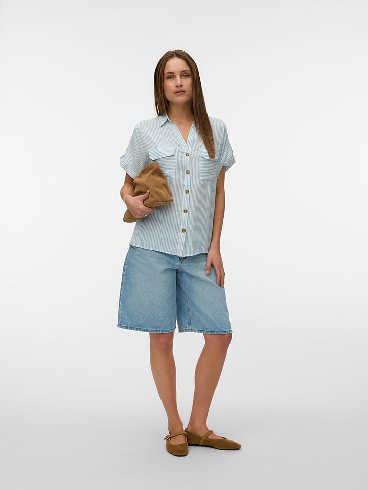Vero Moda Bluse in Hellblau - XS