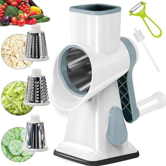 Multifunctionele Roterende Kaasrasp met Handvat voor Groenten en Fruit