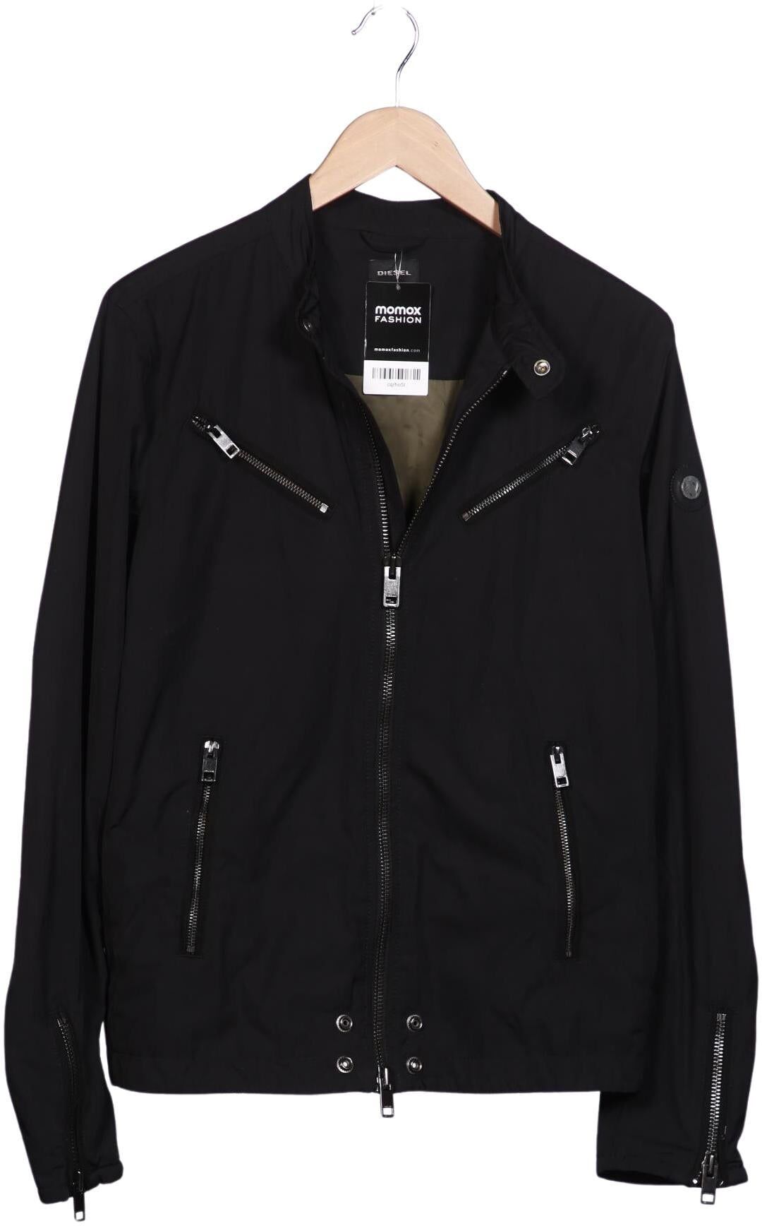 Diesel Herren Jacke, Schwarz, Gr. L, Synthetik - Second Hand
