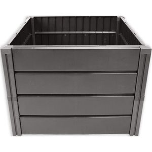 KHW Hochbeet Demeter M, aus Kunststoff, 82 x 82 x 61 cm, 336 Liter, anthrazit