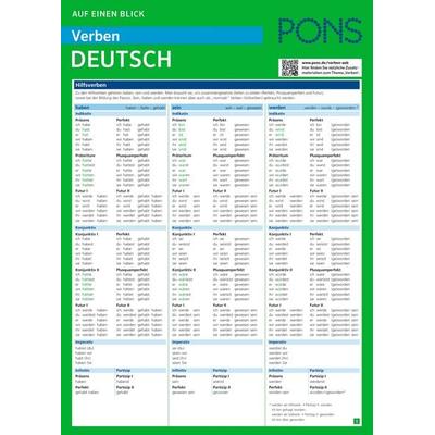 PONS Verben auf einen Blick Deutsch, Taschenbuch von , PONS Langenscheidt GmbH, 978-3-12-562667-6