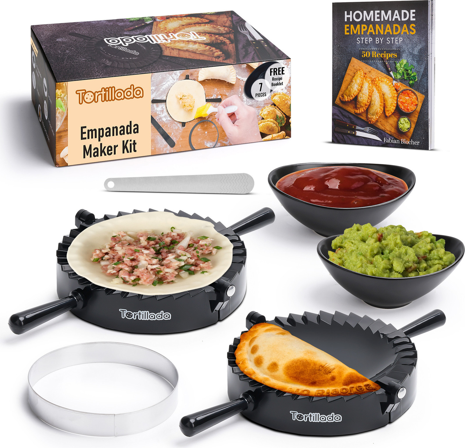 Tortillada Set van 7 empanada-vormen