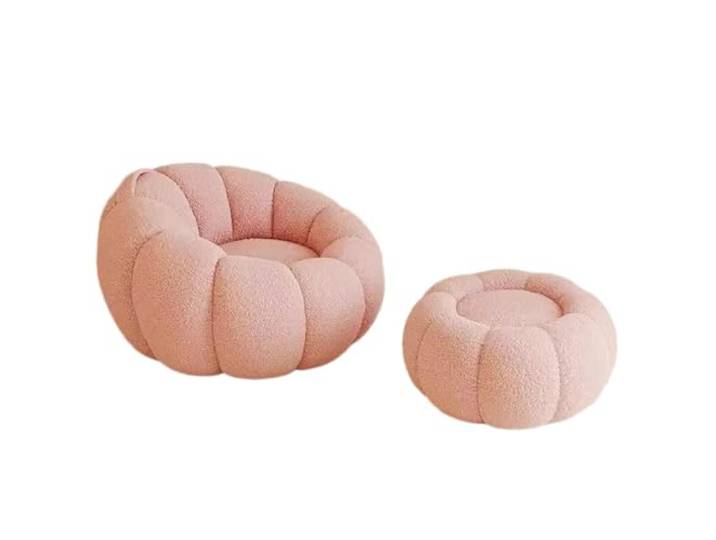 Xumh2024-3 Sitzsack Einzelnes Lazy Sofa, Kleiner Loungesessel for Schlafen und Liegen, Schlafzimmer-Freizeitstuhl(Pink)