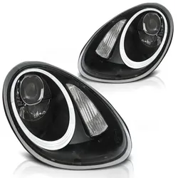 Xenon Scheinwerfer LED Tagfahrlicht Optik passend für Porsche Boxster 987 Cayman 987c