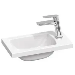 Ravak Handwaschbecken Classic II 40x22 cm, Loch für Armatur in der Mitte XJX01140004