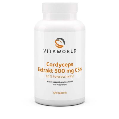 Cordyceps Extrakt 500 mg CS4 40% Polysacchar.Kaps. 100 St Kapseln