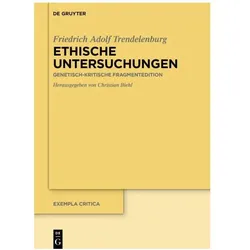 Ethische Untersuchungen, Fachbücher von Friedrich Adolf Trendelenburg, Christian Biehl