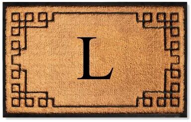 A1 Home Collections Natural Coir & Rubber Door Mat, Heavy Duty, Dirt Trapping, Thick & Durable Outdoor Entry Mat