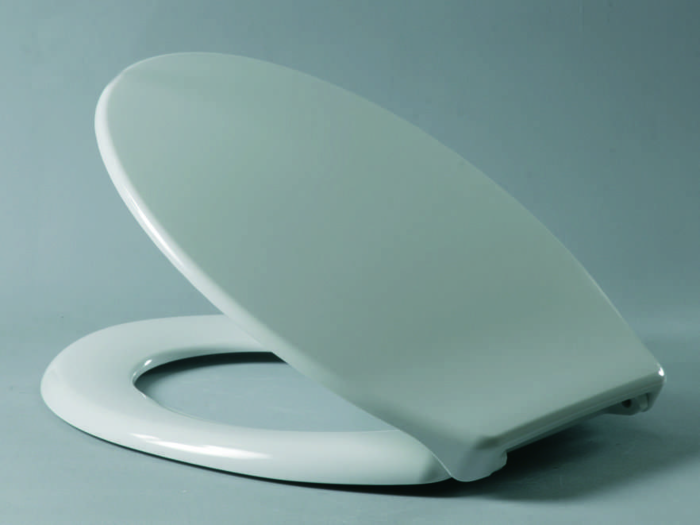 Haro WC-Sitz 506856 Scharniere Edelstahl, FastFixmutter, 2-Punkt, weiß