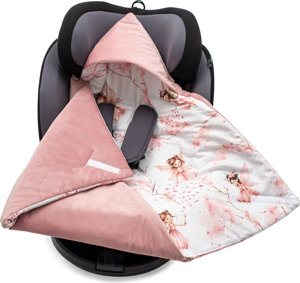 New Baby verwarmde wikkel voor autostoeltje, roze